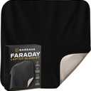 Faraday Blanket - New for 2026 - Protection Faraday Fabric Technology for Electromagnetic Shielding from Laptop, Cell Phone, and Wireless RF Emissions, 3rd Party Tested, Black