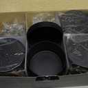 True Candle Tins for Making Candles - 12 Pack of 16 oz Black Candle Containers Bulk - Empty tins with lids for Candles - Premium Metal Jars, Vessels | Painted Outside Inside | Matte Black (Wide)