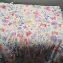 AMBERSPACE Twin XL Comforter Set for Girls, Butterfly Botanical Flowers Bedding Set, All Season Kids Bed in a Bag Dorm, Pillowcase & Sham, 70 x 86 inch