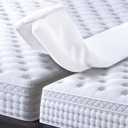 Vekkia Bed Bridge Twin to King Bed Converter Kit - 79in x 10in Split Twin to King Gap Filler for Adjustable Bed, Mattress Bed Connector with Washable Cover for Guests Stayovers (79in10in)