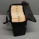 Outdoor Games Large Tower Stacking Game, 54 Wooden Blocks, Stack Up to 4 Ft Tall, Includes Carry Bag and Scoreboard, Backyard and Beach Lawn Yard Fun for Adults and Family (Natural)