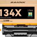 134X Black Toner Cartridges (with Chip) Replacement for HP 134X W1340X 134A W1340A Compatible with HP M209dw MFP M234dw M234sdw Series Printer, 1 Black