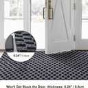 2' x 6' Runner Rugs with Rubber Backing, Outdoor Indoor Utility Non Slip Carpet Rug Runner for Hallway, Custom Size Area Rugs Mat for Entryway Balcony Patio Kitchen Garage Stair Laundry