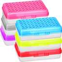 Plastic Pencil Box Large Capacity Pencil Boxes  6 Pack Assorted colors, pencil box Plastic Pencil Case Office Supplies Storage Organizer Box - By Enday