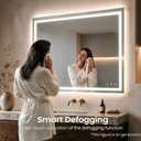 ModernMate 40"x32" LED Bathroom Mirror, Front & Backlit, Anti-Fog
