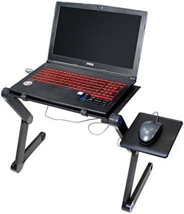 VViViD Adjustable Leg Multifunctional Laptop Stand Including USB Powered Dual CPU Cooling Fan