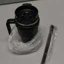 ALOUFEA 20 oz Insulated Coffee Mug Tumbler with Handle, Stainless Steel Travel Mug Tumbler with Lid and Straw,Double Wall Vacuum Leak Proof Ice Coffee Thermal Cup, Black