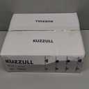 KUZZULL Modern Wall Sconces, Set of 2 Brushed Brass Gold, Frosted Glass Shade, Indoor Wall Mounted Lights, Bathroom Sconces, 36 cm, for Bedroom Wall Lamp