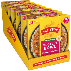 Tasty Bite Indian Style Chickpeas & Rice Bowl, 8.8 Ounce, Pack of 6, Ready to Eat, Organic Brown Rice, Microwaveable, Vegan Exp. 08/31/2027