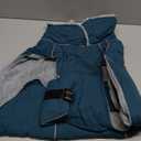 Lelepet Warm Dog Coats for Large Dogs Waterproof Dog Winter Jacket Reflective Pet Fleece Vest Windproof Cold Weather Coats with Adjustable Buckle & Leash Hole, Dark Green, (2XL)