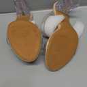 Shoe Land Clear Heels for Women | Transparent Two Strap High Block Chunky Heeled Mules | Slip-On Dressy Clear Sandals for Prom, Wedding, Party & Formal Events, Clear Nude, Size 7.5, Brienna