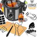 Canning Kit, Canning Supplies Starter Kit, Food Grade Stainless Steel Canning Set for Beginner,Canning Essential Tools for Water Bath & Pressure Canner, Canning Accessories Equipment for Pot, Black