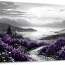 KELIYUAN Large Canvas Wall Artwork Home Decoration Painting Black And White Landscape Modern Print Painting Living Room Decor And Bedroom Office Wall Decoration Natural Scenery Mural 24 X 48 Inches