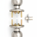 Copper Creek BK2030SS Privacy Ball Knob, 1 Pack, Silver