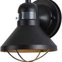 LONEDRUID Motion Sensor Outdoor LED Porch Wall Light Fixtures Dusk to Dawn Exterior Barn Lantern Black Farmhouse Sconce Lighting Wall Mount Lamp for Garage Patio Balcony Doorway