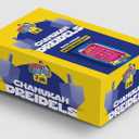 2 x Izzy 'n' Dizzy Hanukkah Dreidels - Extra Large Blue and White Wooden Dreidel - 2 Pack