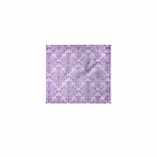 3dRose Pretty Purple and White Interconnected Damask Pattern 11x12 Wash Cloth for Face and Body