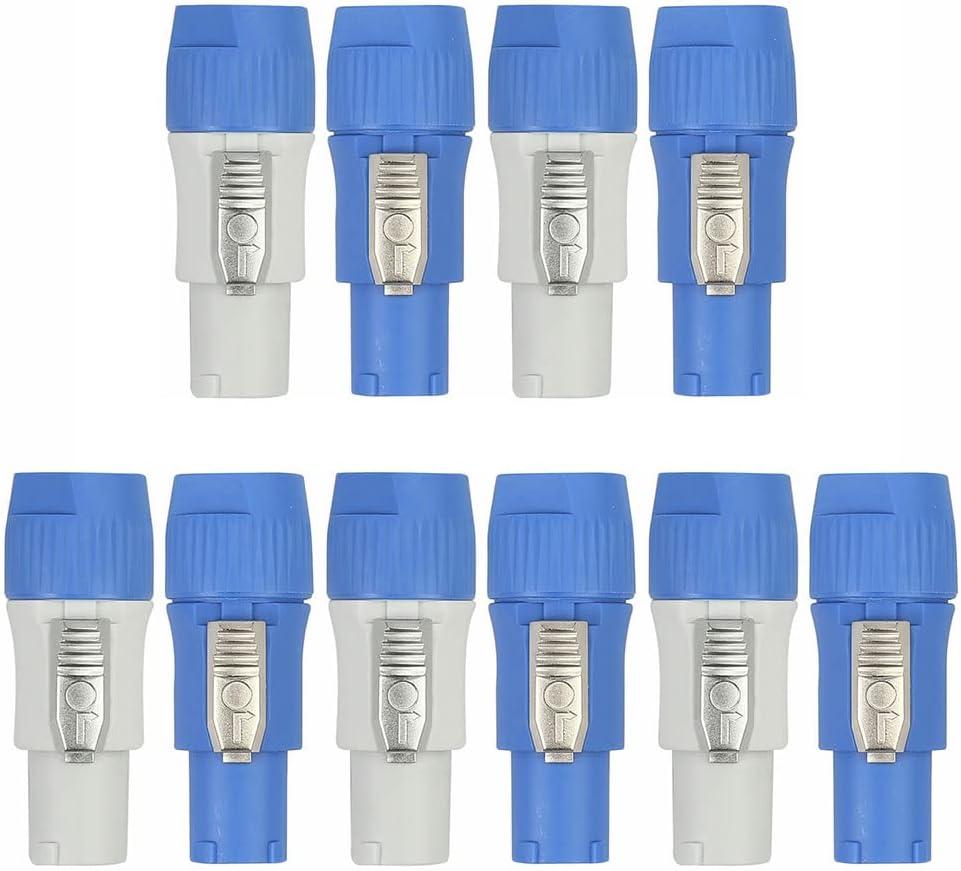 10 Set PowerCON Type A NAC3FCA+ NAC3MPA-1 Chassis Plug Panel Adapter Audio Stage Equipment Accessories