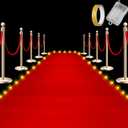 Tinideya Red Carpet Runner with Light for Events Red Fabric Runner with LED Hallway Aisle for Wedding Ceremony, Movie Theme Graduation Party Decorations Photography Props(2 x 15 ft,Classic)