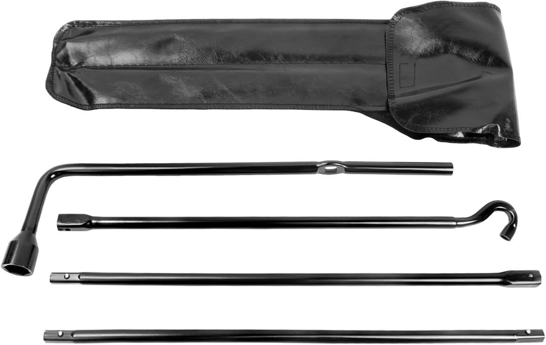 Spare Tire Tool Kit with Tire Jack Handle and Wheel Lug Wrench Compatible with 2007-2021 Tundra 2008-2021 Sequoia