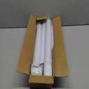 Closet Rods for Hanging Clothes,17 to 51 Inches 1.3 Inch Diameter Heavy Duty Metal Closet Rod Closet Bar for Wardrobes,Closet-White