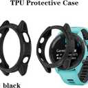 Watch Screen Protector Compatible for Garmin Forerunner 265, Film Anti Scratch High Definition Full Coverage and Soft TPU Protective Case