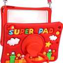 Lotadilo Cute Case for iPad 9th/8th/7th Generation - Silicone 3D Design for Girls Women Girly Kawaii Funny Cartoon Soft Stand for iPad Case 9th/8th/7th Generation with Lanyard 10.2 Inch,Red Maliao