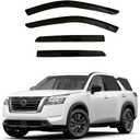 Window Visor Deflector Visors Compatible with Nissan Pathfinder 2022-2025, 4pc Rain Guard Extra Durable Sun Wind Air Side Vent Window Deflector