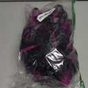 Topcosplay Women Wig Purple Mixed Red Halloween Costume Cosplay Wigs with Braid, Purple mixed Red