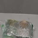 ANSQU Set of 2 Vintage Glass Storage Jars, Glass Food Storage Containers(25.3oz/23.7oz), Candy Jars with Lids for Kitchen Coffee, Tea, Cookie, Sugar, Bath Salts, Cute Jar