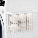 Moryimi Magnetic Dryer Ball Holder for Laundry Room Organization and Storage, Magnetic Lint Bin for Laundry Room, Iron Dryer Ball Container for Laundry Room Storage (No Balls)