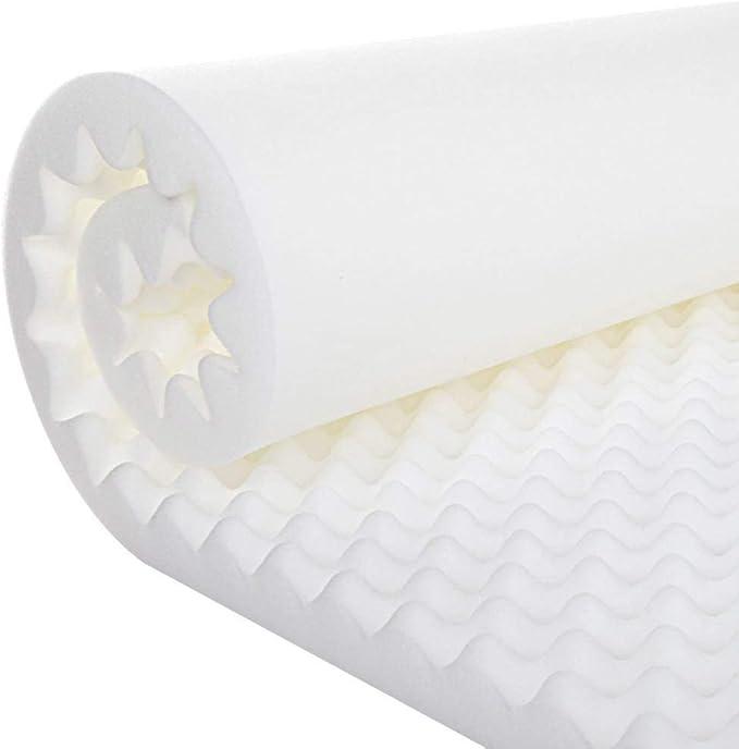 Foam Mattress Topper, Egg Crate Foam Pad 23×34in