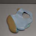 Cuddle Campus Set of 3 Silicone Bibs for Babies & Toddlers,Soft Adjustable Bibs with Pocket Food Catcher for Baby Girl,Boy (Neutral)