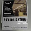Facon 12V RV Interior Lights with Fast USB Charger (5V/2.4A) Oval Pancake LED Ceiling Light Fixture with Switch, 12Volt Lighting for RV, Camper, Boat, Tiny Homes