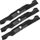 942-04053C Mower Blades for 50" Lawn Tractors, 742-04053 High Lift Blade Fit for Cub-Cadet Troy Bilt RZT 50 LT1050 LTX1050 50" Deck 742-04053A 742-04123, 942-04123, 3 Pack