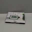 WallarGe Atomic Clock with Indoor Temperature and Humidity, 12.5 Inch Self-Setting Digital Wall Clock or Desk Clock, Battery Operated Digital Clock Large Display for Seniors, Auto DST