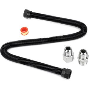 Stanbroil 3/4" x 30" Non-Whistle Flexible Flex Gas Line for Natural Gas or Liquid Propane Fire Pit and Fireplace
