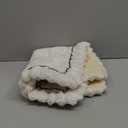 LiveGo Pet Couch Cover Dogs Washable Non-Slip Couch Protector Pet Friendly Dog Mat for Couches and Sofas (Milky White, 45x45 cm/17.7x17.7 in)