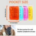 Large Reusable Heat Packs, Snap Click Hand Warmers, Long Lasting Warmth Pouch (13.59.5cm, 4 Pack)