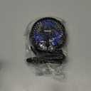 BESKAR USB Clip on Fan, Portable Small Fan with Cord Powered, 3 Speeds Strong Airflow, with Sturdy Clamp, Quiet Personal Desk Fan (Black)