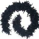 2 Yards 80g Turkey Chandelle Feather Boa for DIY Craft,Party Dancing Dress Up, Halloween Decoration