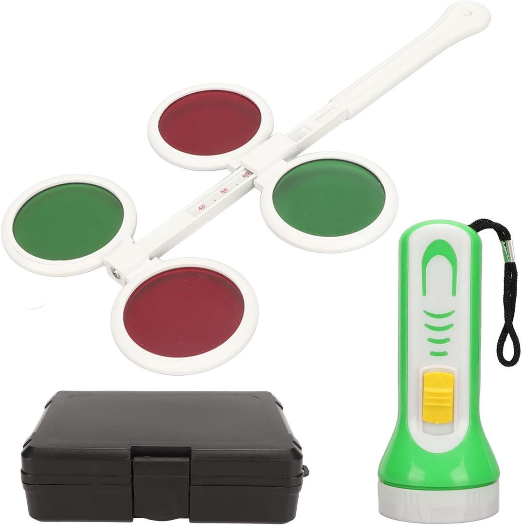 Worth 4 Dot Light, Worth 4 Light Test, Electronic Portable Eye Suppression Check Binocular 4 Dot Light for Children Adults Spectacles Store