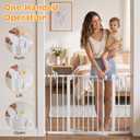 NEWBULIG 30" Tall Baby Gate for Stairs and Doorways, Pressure Mounted