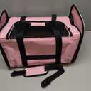 top tasta cat Carrier Large Dog Cat Carriers Puppies up to 30Lbs, Big Dog Carrier Soft Sided, Collapsible Travel Puppy Carrier (X-Large, Pink)