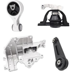 Engine Motor Mount & Trans Mount Compatible with Nissan 2008-2013 Nissan Rogue 2.5L 2014-2015 Rogue Select 2.5L FWD 2007-2012 Sentra 2.5L CVT Replacement for A7370 A7384 A4351 A4352