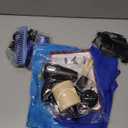 Barber Shop Pretend Play Toy, Kids Hair Salon Toys, Kids Shaving Kit for Boys Ages 3+ with Blow Dryer, Electric Shaver Toys, Tool Bag and Stylist Shave Barber Accessories for Role Play (Black)