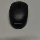 TECKNET Bluetooth Wireless Mouse, Bluetooth 5.2 & 2.4G USB-A Receiver, Compact & Portable, Silent Click, Ergonomic Symmetrical Design, 18-Month Battery, Adjustable DPI, Wide Compatibility - Black