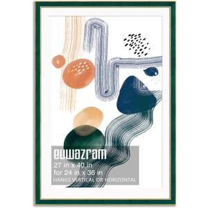 27x40 Poster Frame with Mat for 24x36, Suede Green
Displays 24x36 with Mat or 27x40 without Mat, Ideal for Botanical Posters, Nature Photos, Art Prints and Eclectic Decor