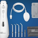 Waterpik Cordless Advanced 2.0 Water Flosser For Teeth, Gums, Braces, Dental Care With Travel Bag and 4 Tips, ADA Accepted, Rechargeable, Portable, and Waterproof, White WP580