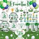 Golf 40th Birthday Decorations, 194 PCs Fore Tee Golf Party Decor Tableware Supplies with Napkins Plates Forks Cups Straws Balloons Banner Tablecloths Cake Cupcake Toppers